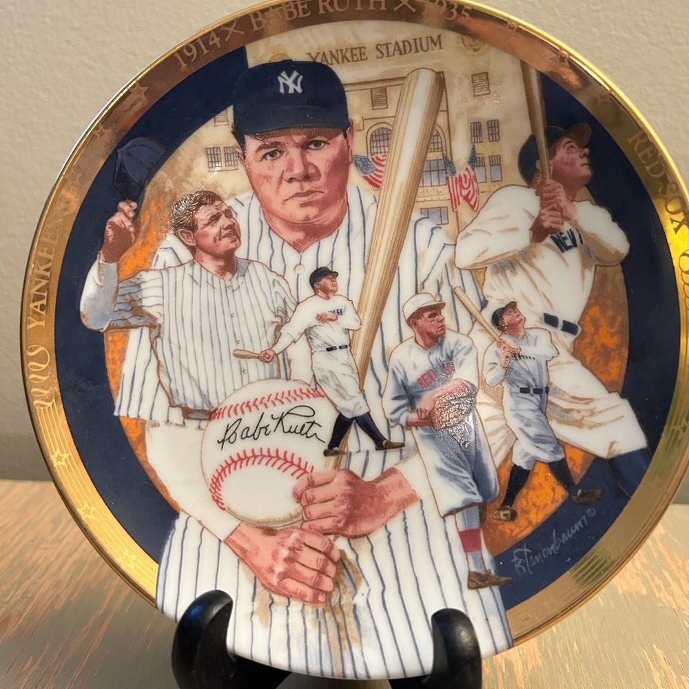 Babe Ruth Collector's Plate - Picture 2 of 4